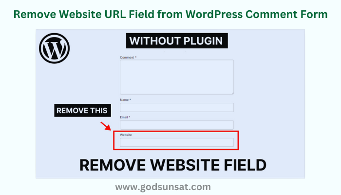 Remove Website URL Field from WordPress Comment Form